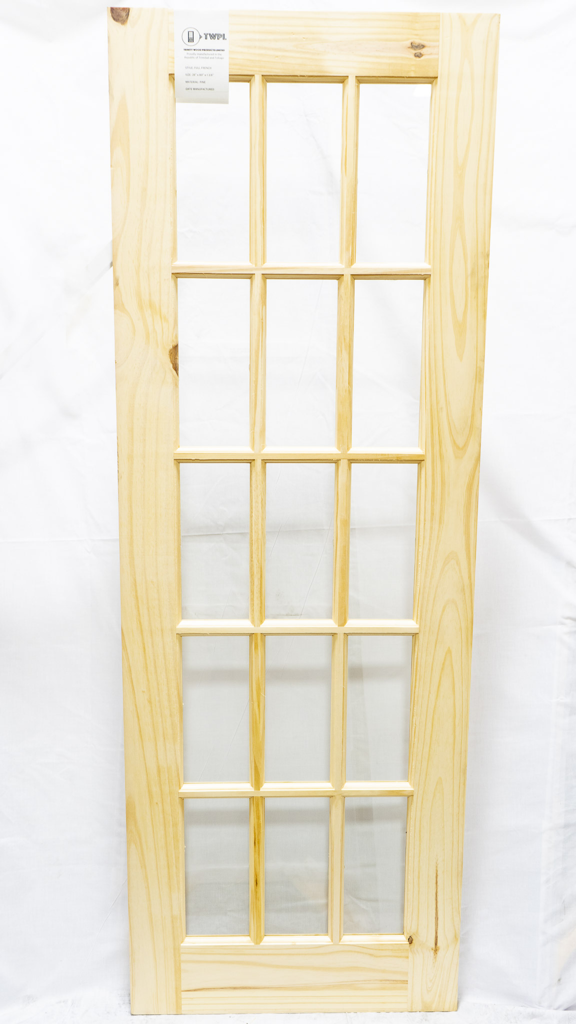 24"x 80" Full French Pine door