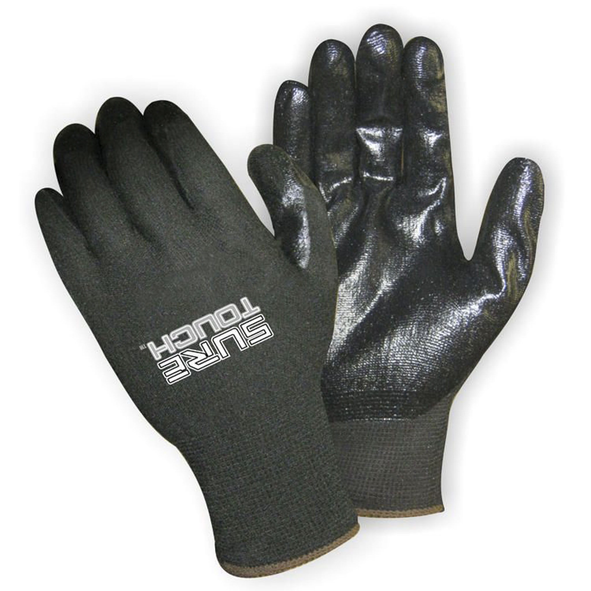 Black Pol.Knt Nitrile Plm L