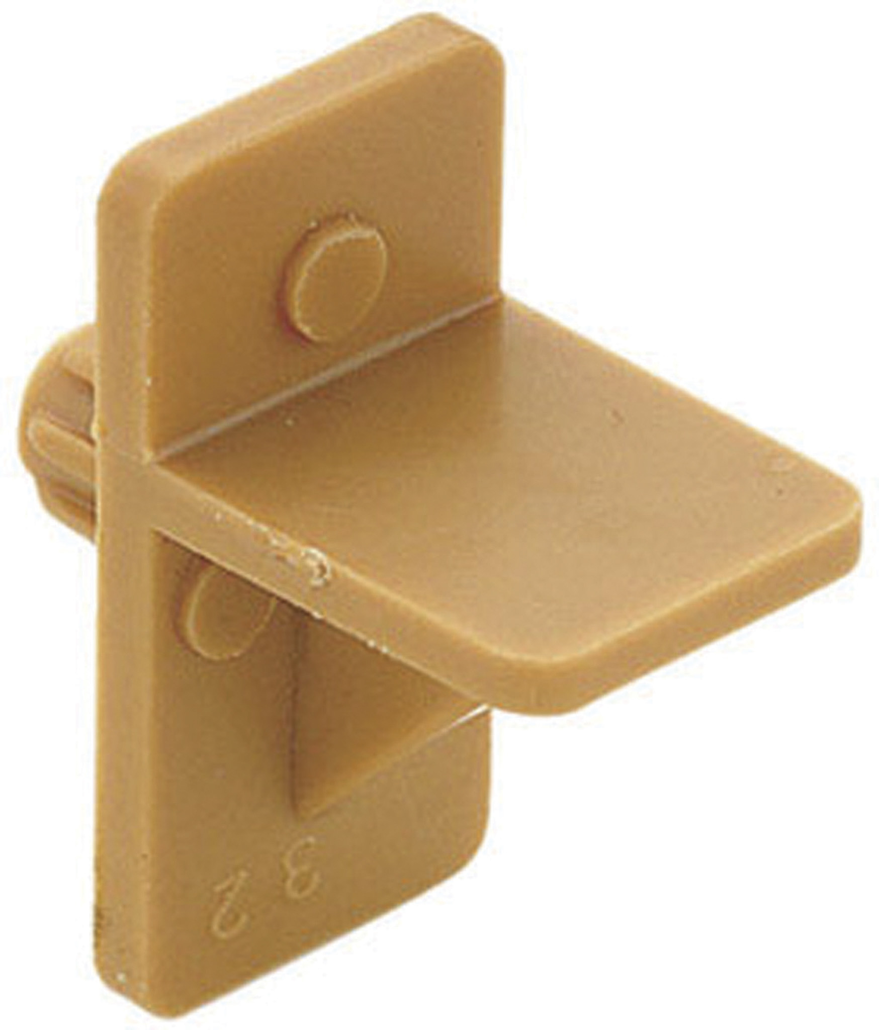 1/4" BROWN PLASTIC SHELF CLIP