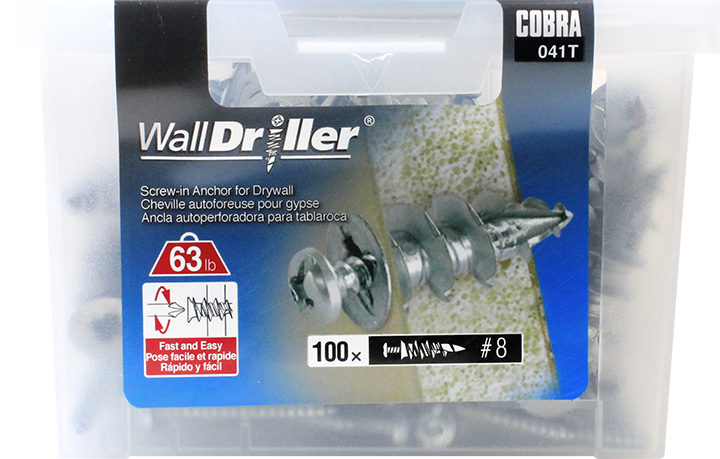 #8 WALLDRILLER ZINC + SCREW