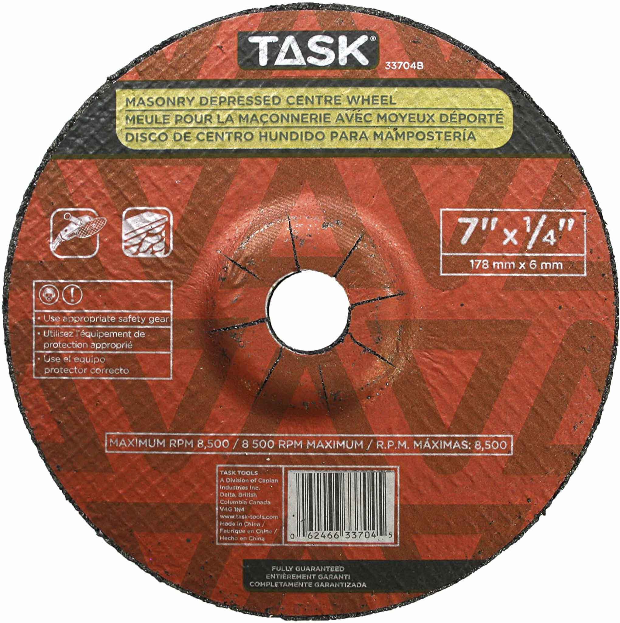 7"X1/4"X7/8" MASONRY CUT DISC