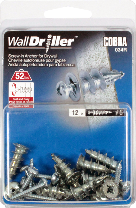 #6 WALL DRILLER ZINC + SCREW