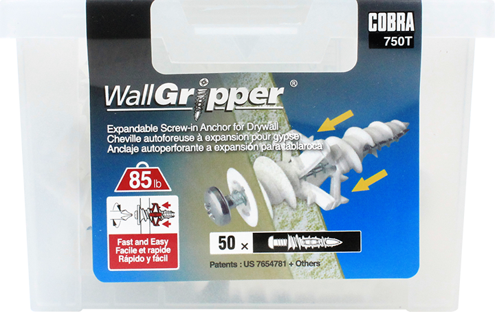 8X2-1/4" WALLGRIPPER + SCREW