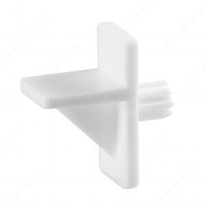 1/4" WHITE PLASTIC SHELF CLIP