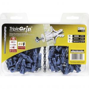 #10 TRIPPLE-GRIP + SCREWS BLUE