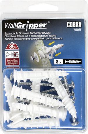 1/8"X2" WALL GRIPPER + SCREW