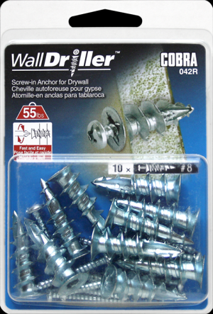 #8 WALL DRILLER ZINC + SCREW