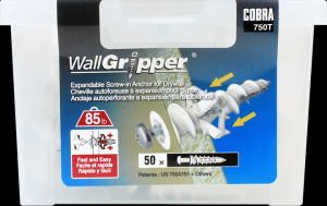 8X2-1/4" WALLGRIPPER + SCREW