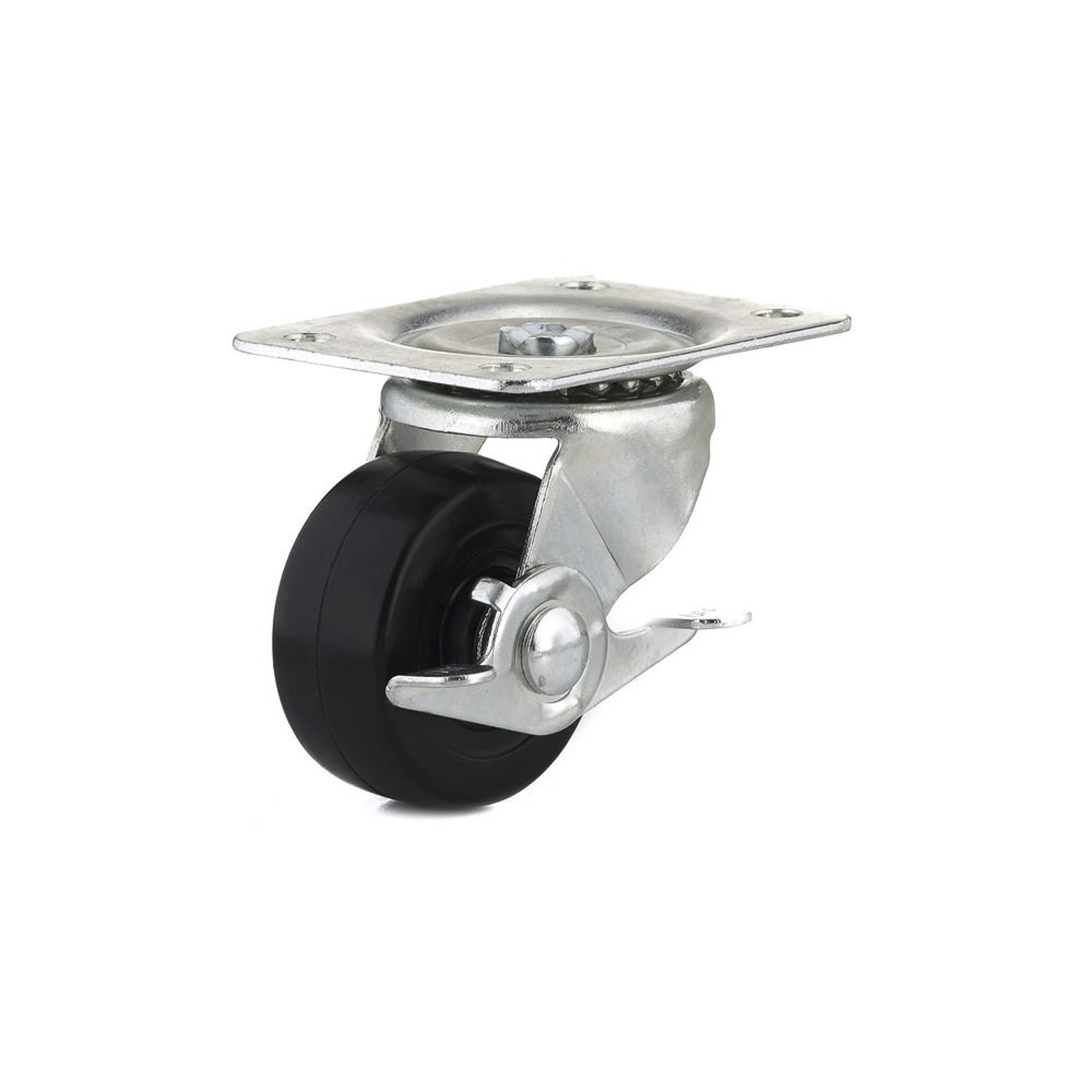 Caster Rubber 2.5" Swvl w/ Brake