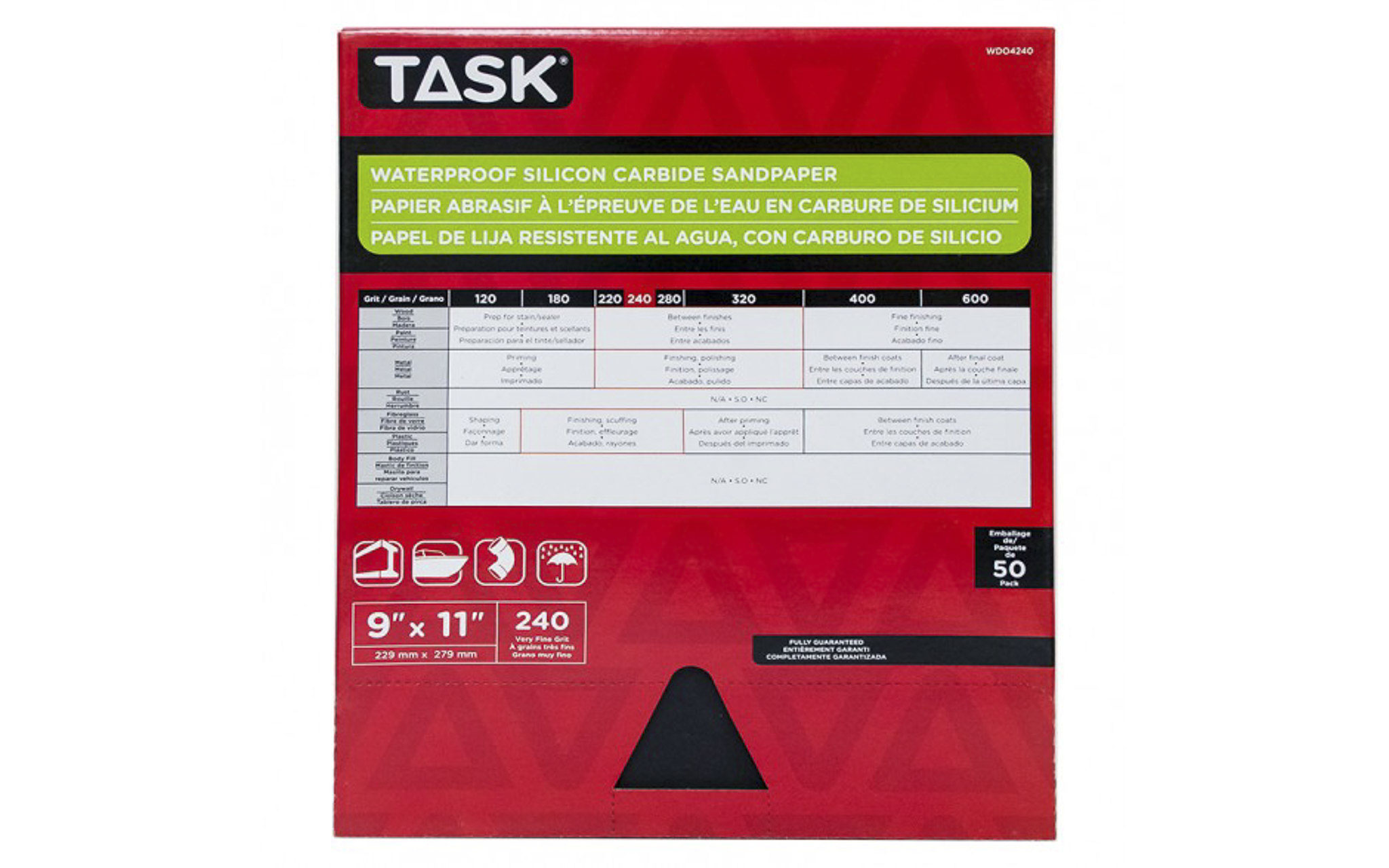 9x11" 240G WATERPROOF SANDPAPER