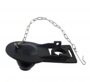 BLACK RUBBER FLAPPER W/SS CHAIN