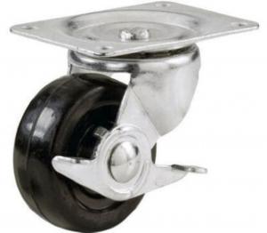 Caster Rubber 4" Swivel w/ Brake