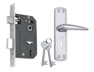 Mortice Lock Set 4X3" Chrome