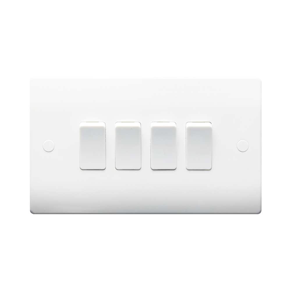 4 Gng 2 Way Switch Rnd Edge