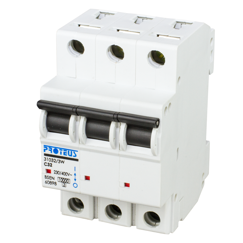 32A 10KA TP BREAKER D TYPE MCB