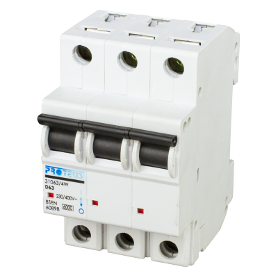 63A 10KA TP BREAKER D TYPE