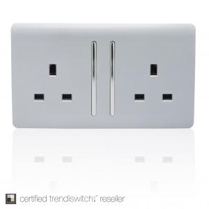 13A DOUBLE SOCKET WHITE