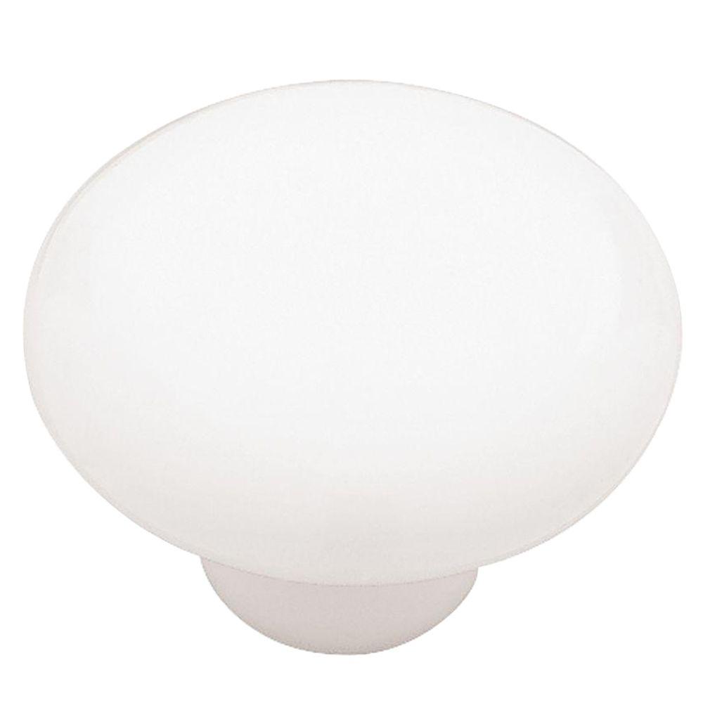 KNOB, WHITE CERAMIC 38MM
