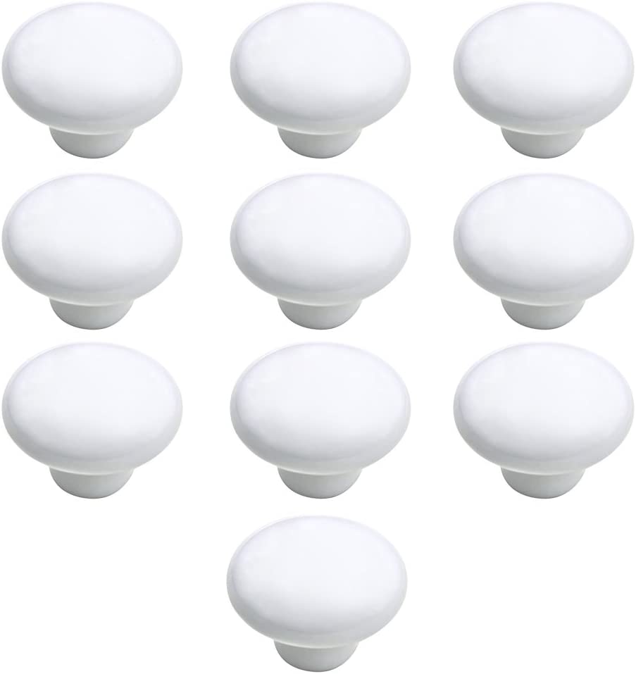 KNOB, WHITE, CERAMIC 33MM