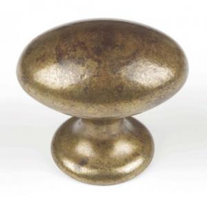 KNOB, ANTIQUE BRASS 40MM