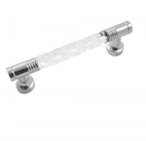 3" POLISHED CHROME CRYSTAL PULL