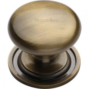 KNOB, ANTIQUE BRASS 38MM