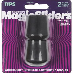 1-1/4" BLACK RUBBER LEG TIP