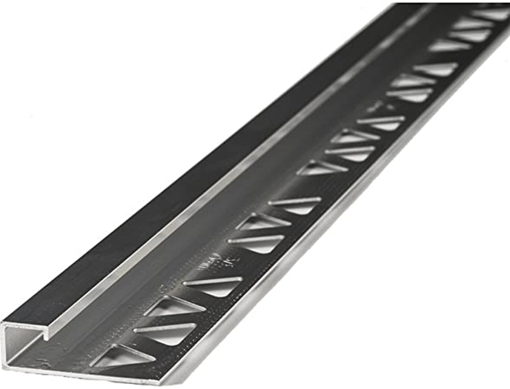 3/8-10MM BULLNOSE 8FT BRIGHT TILE EDGE