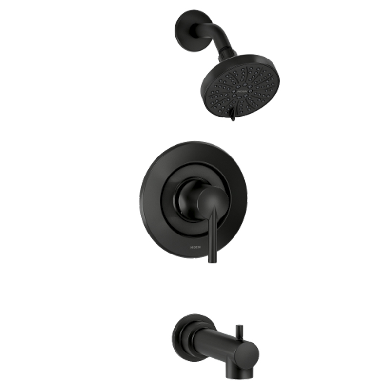 ARLYS 1H TUB/SHOWER BLACK