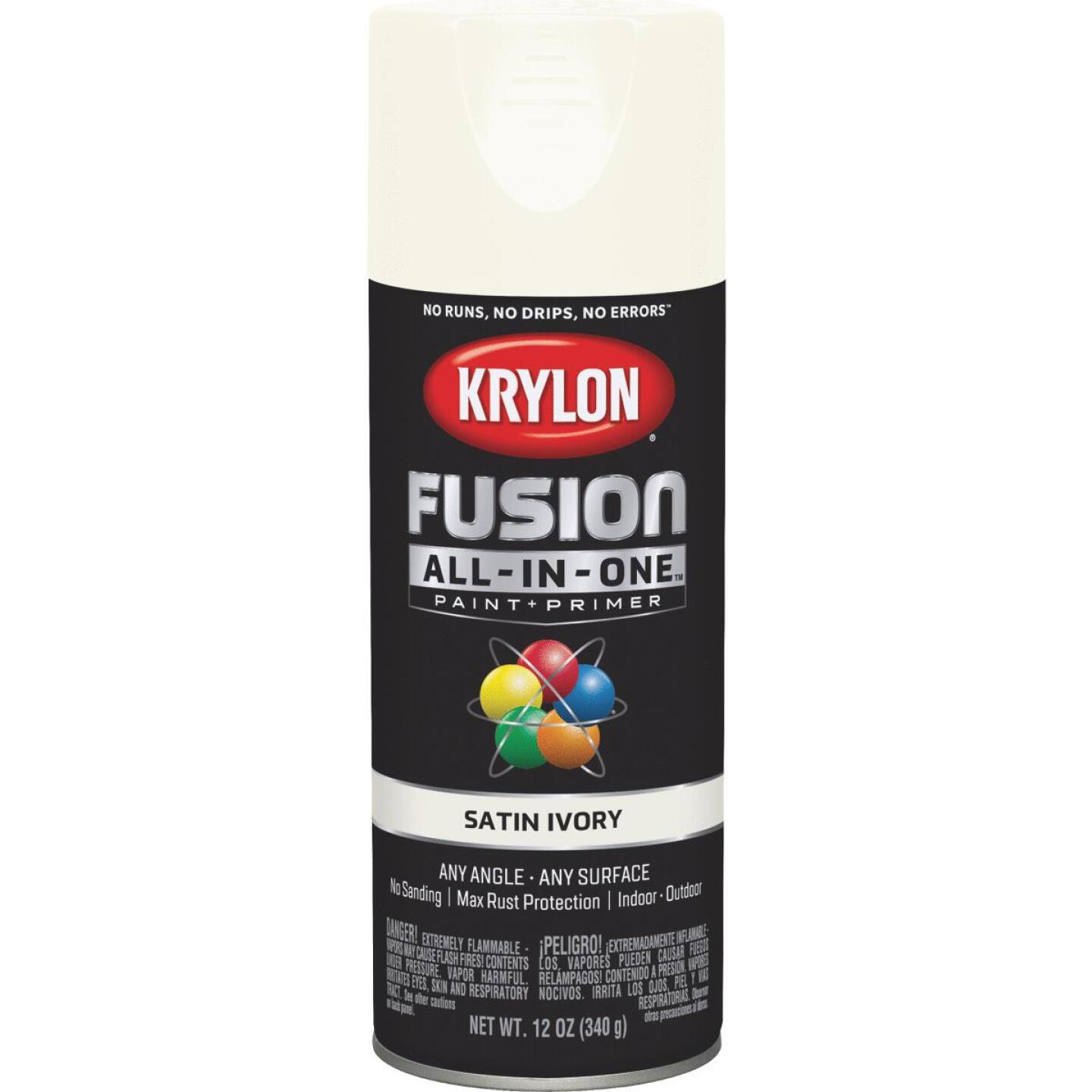 12OZ SATIN IVORY SPRAY PAINT
