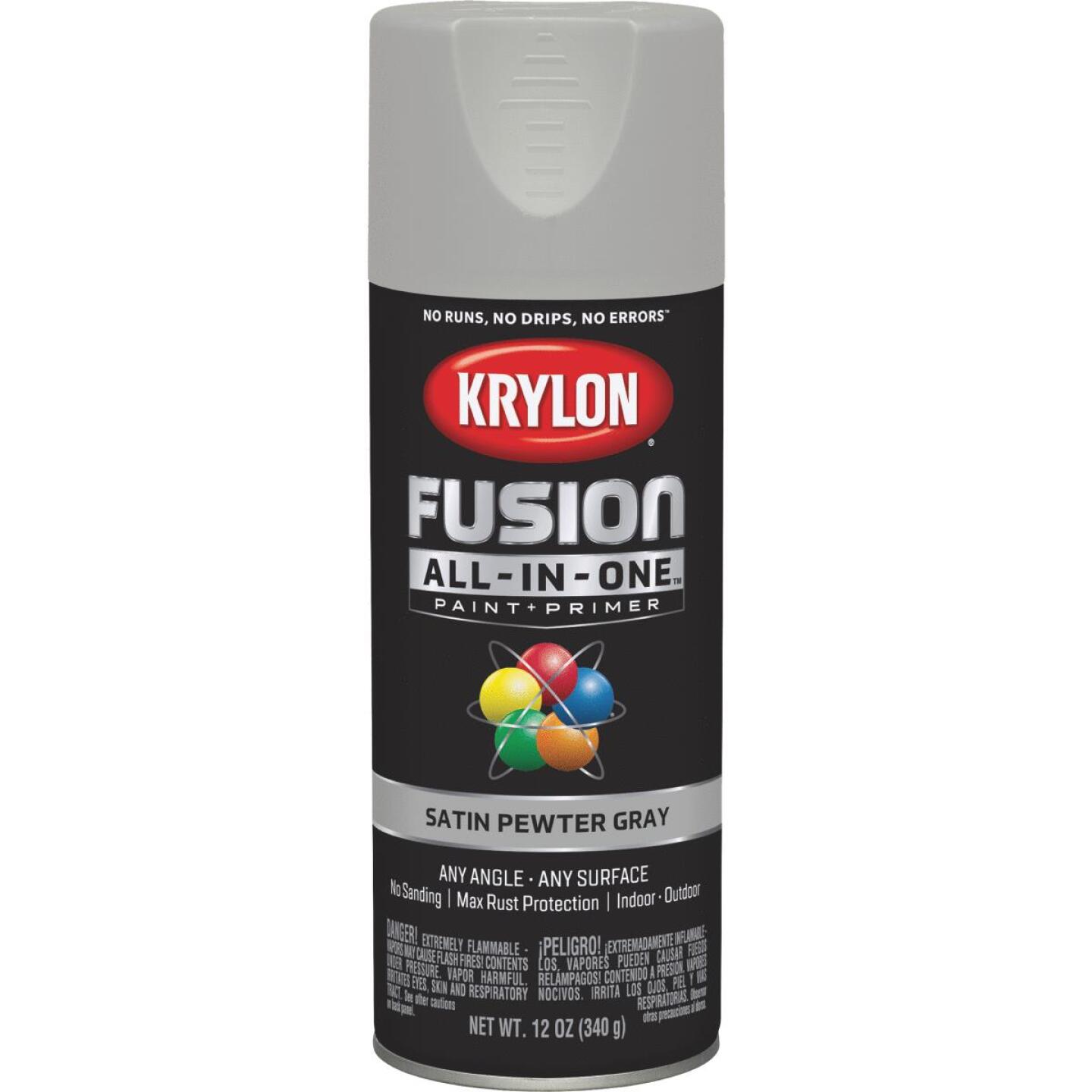12OZ SAT PEWTER GRAY SPRAY PAINT