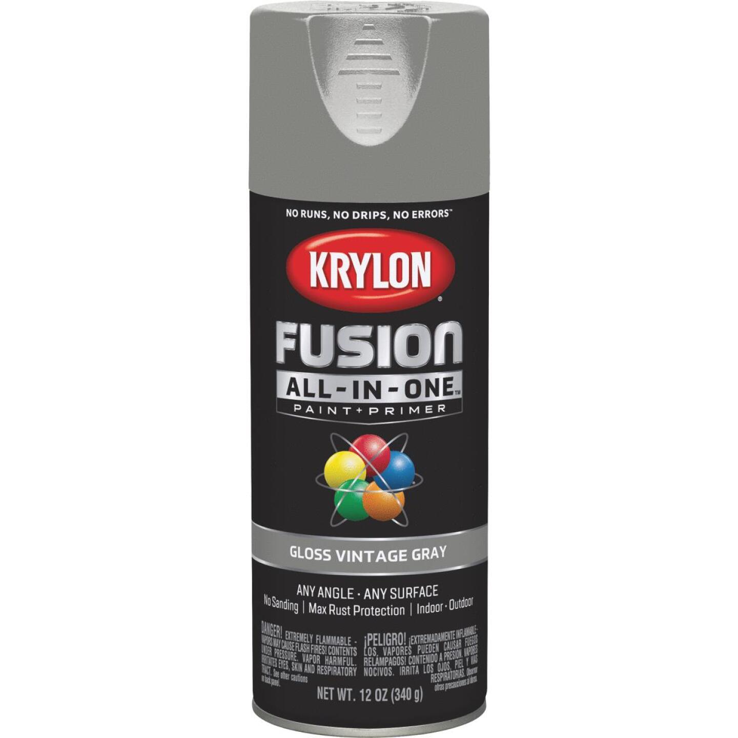 12OZ GLOSS VINT GRAY SPRAY PAINT