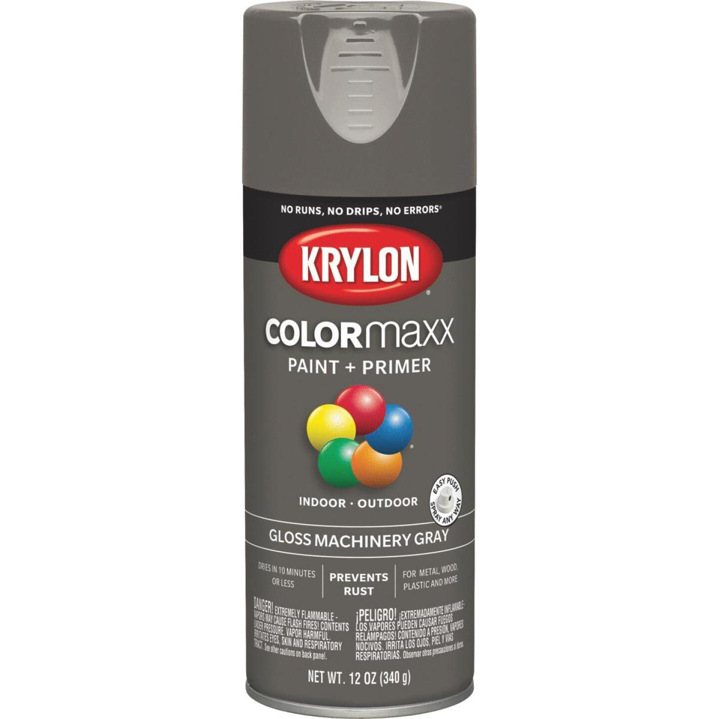 12OZ GLS MCHNY GRAY SPRAY PAINT