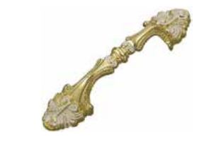 PULL, POLISHED BRASS 90MM