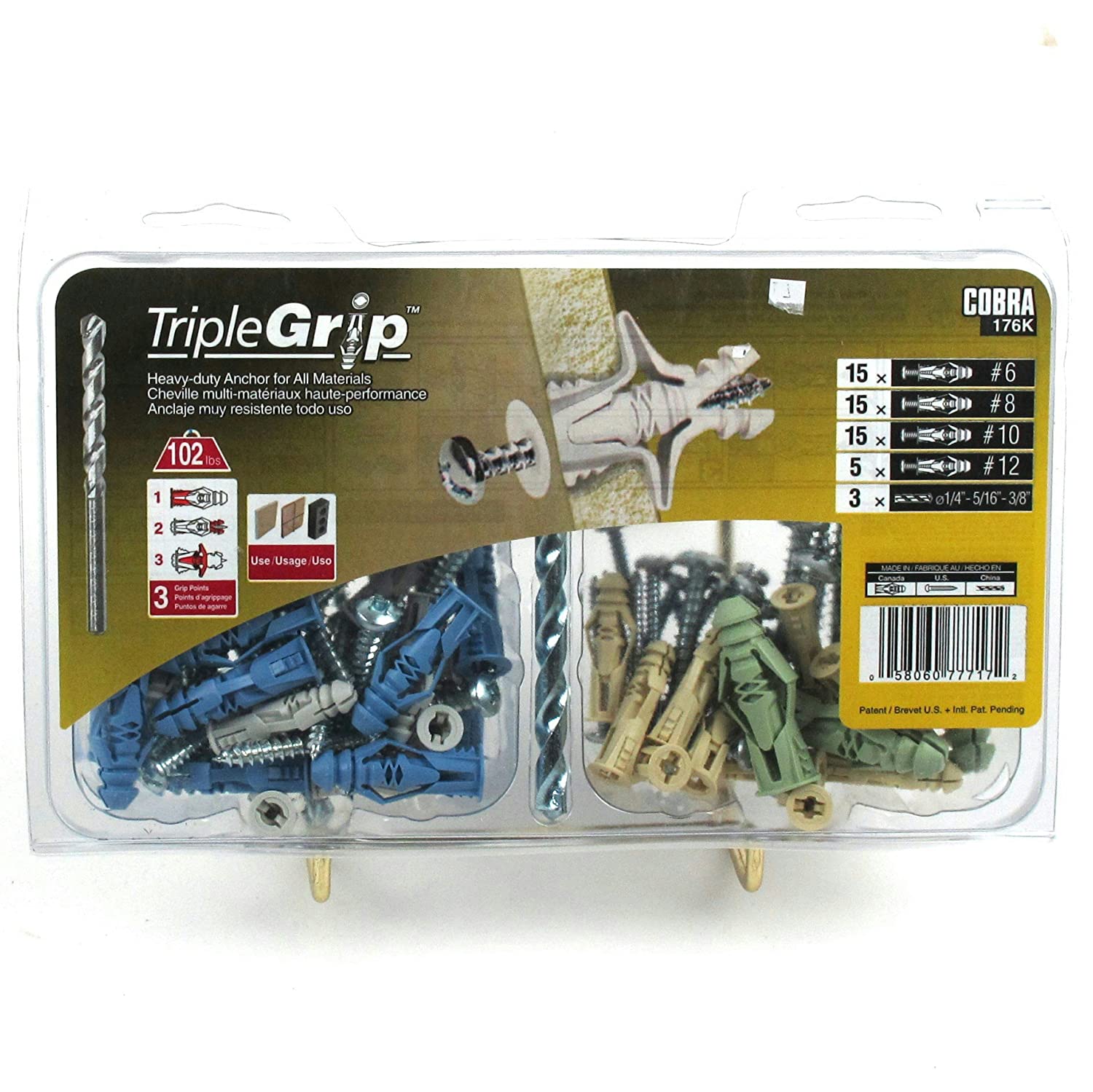 TRIPLE GRIP #6+#8 +#10+#12 +SCRW