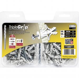 #8 TRIPPLE-GRIP + SCREWS GREY