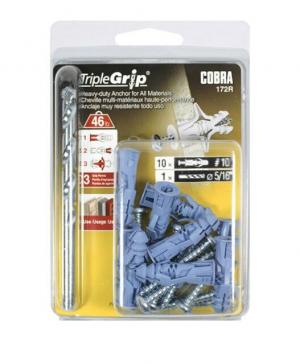 #10 TRIPLE-GRIP + SCREWS BLUE