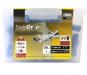#10 TRIPLE-GRIP + SCREWS BLUE