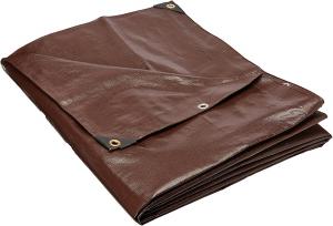 8 X 10 HD PVC TARP BROWN