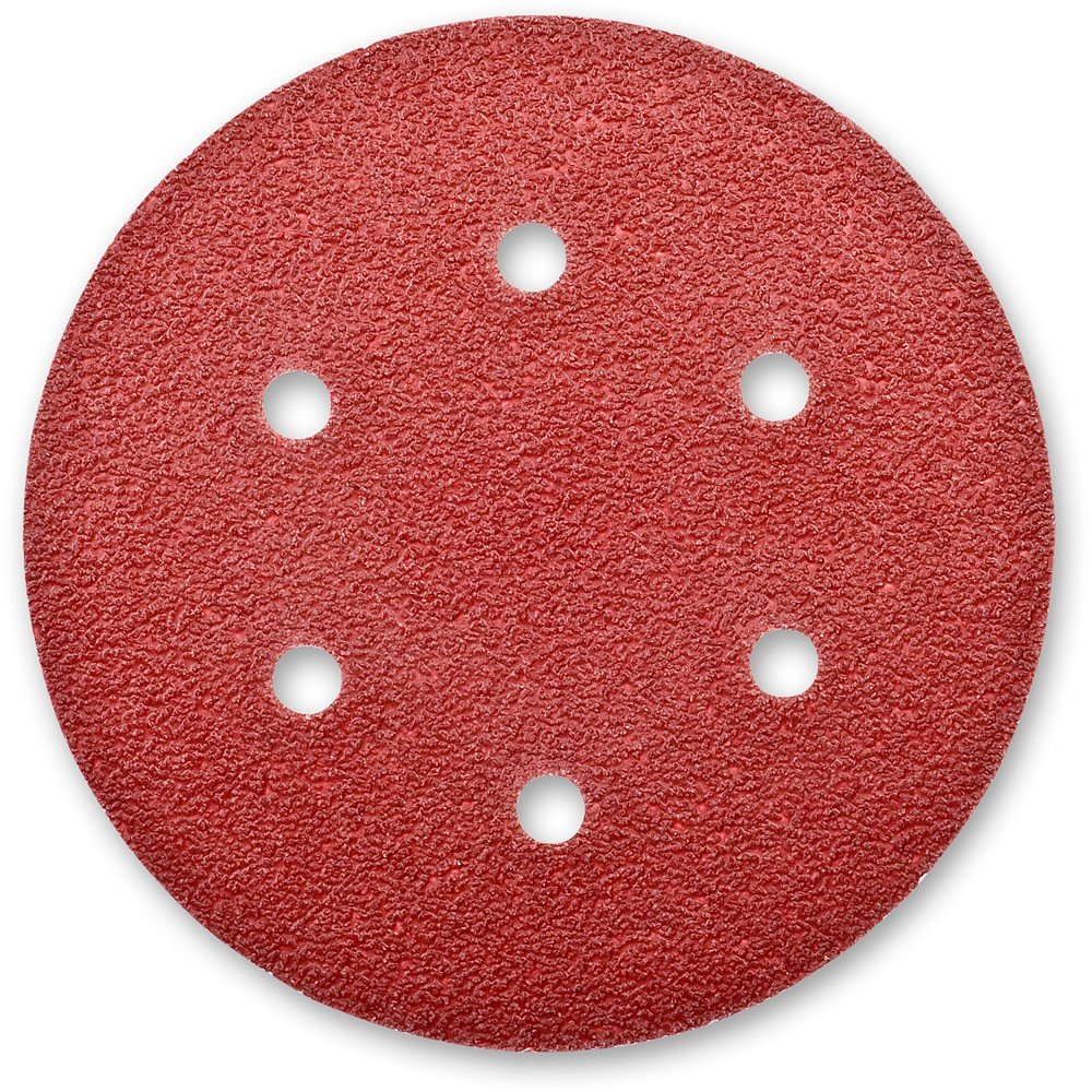 6" 120GRT VELCRO DISC W/HOLE