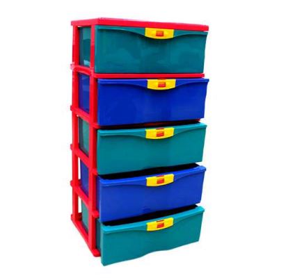 5 TIER WIDE KNOCKDOWN CABINET