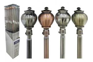 60-120" CURTAIN ROD ASST COLORS