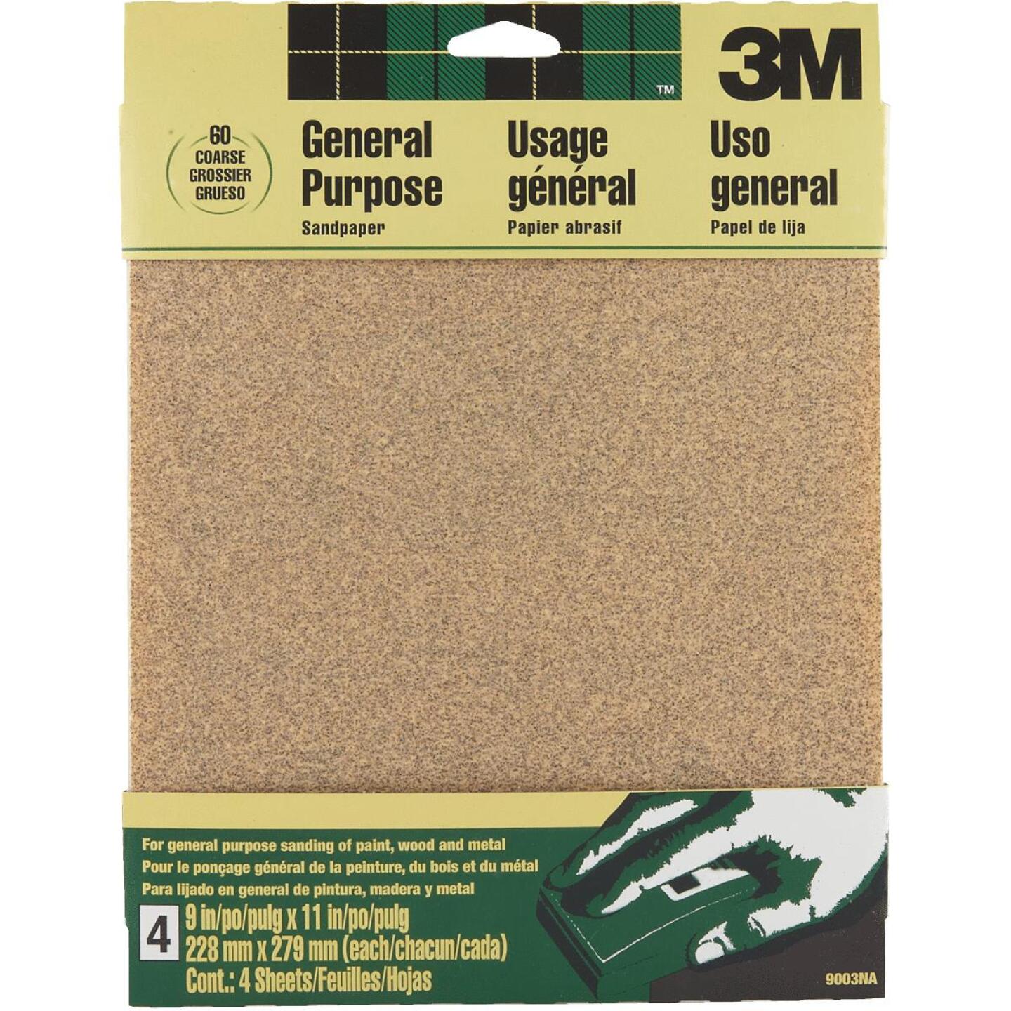 4PK COARSE SANDPAPER