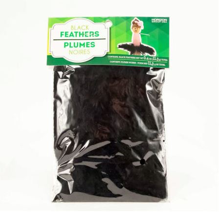 CRAFT FEATHERS BLK