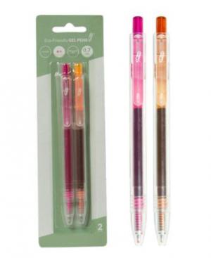 ECO GEL PEN 2PK PINK/ORNGE