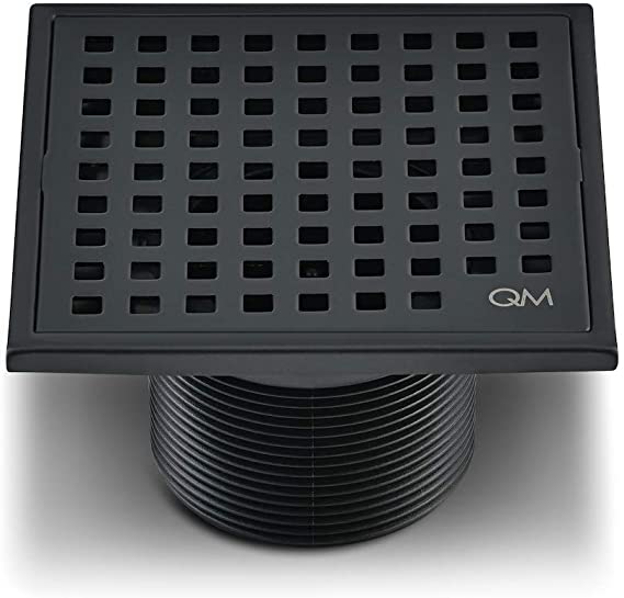 4"X4" SQUARE DRAIN BLACK/ORB