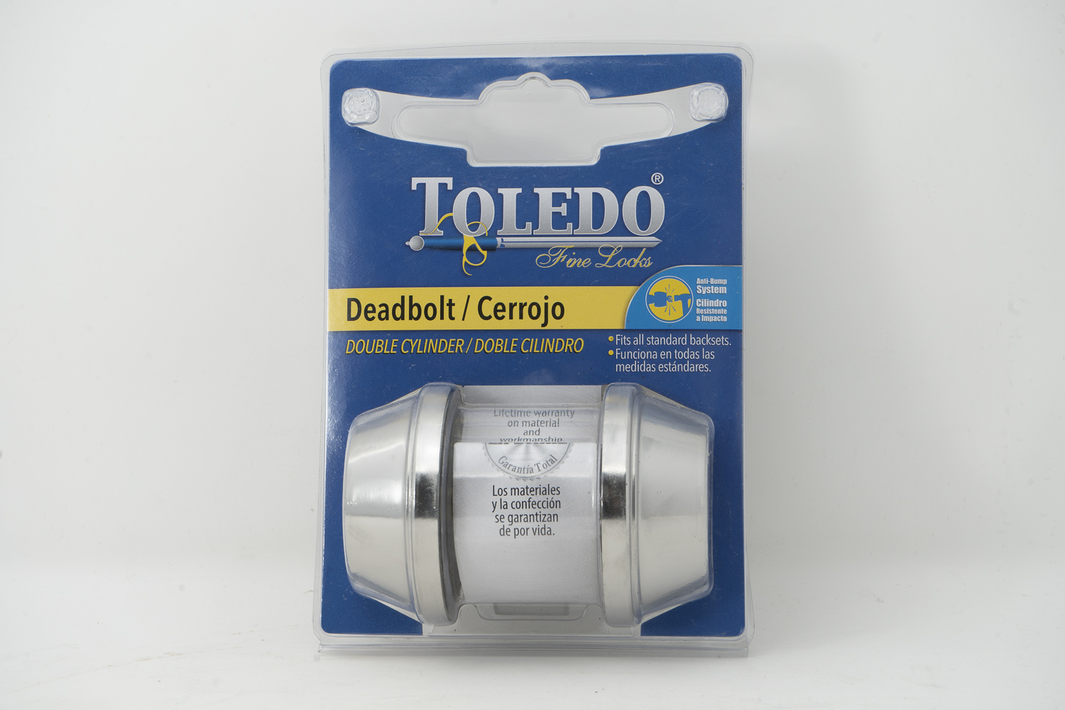 STAINLESS DOUBLE CYLIND DEADBOLT