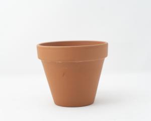 4" CLAY POT GRY/BRWN