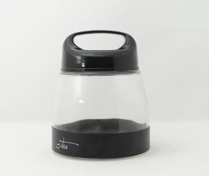 GLASS JAR WITH METAL