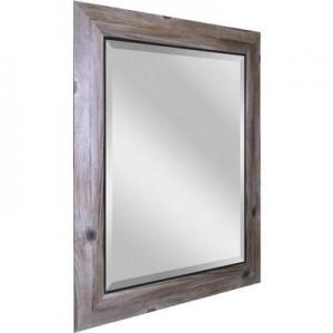 DISTRESSED BARK MIRROR